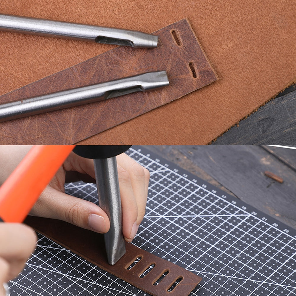 Hollow Steel Rectangle Leather Crafting Punching Tool