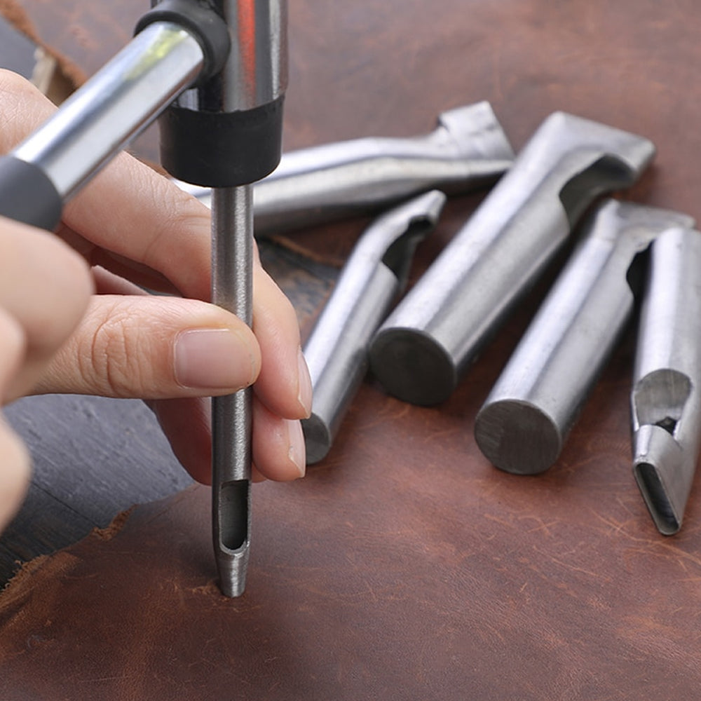Hollow Steel Rectangle Leather Crafting Punching Tool