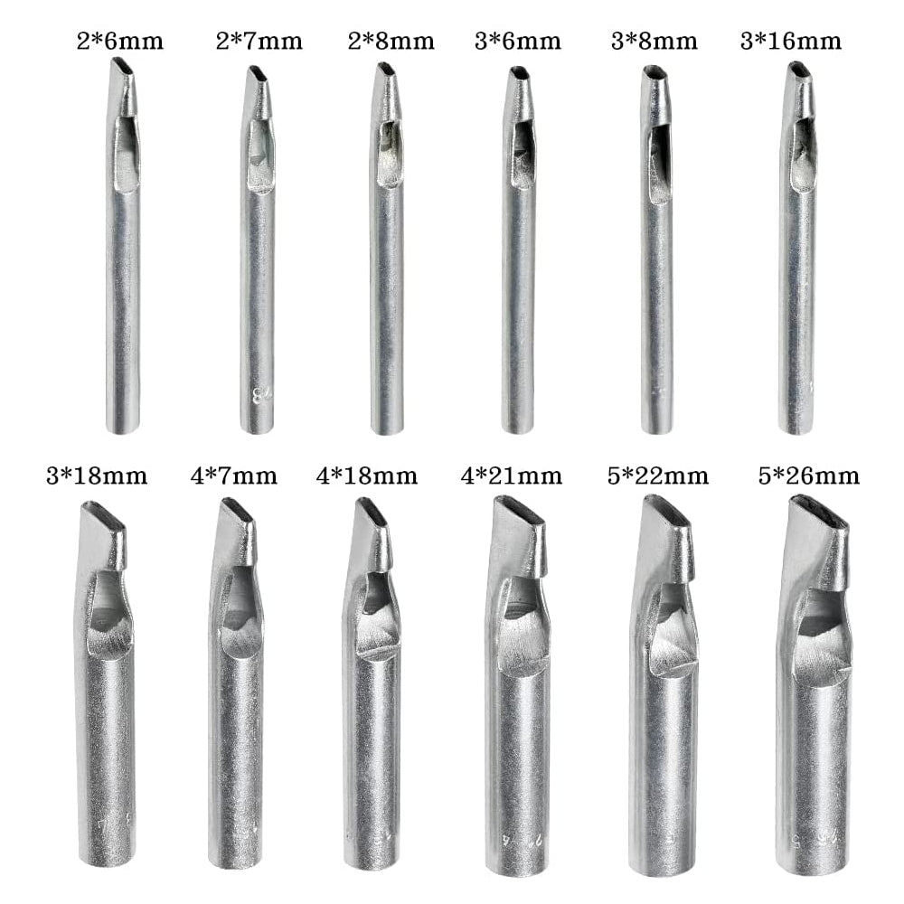 Hollow Steel Rectangle Leather Crafting Punching Tool