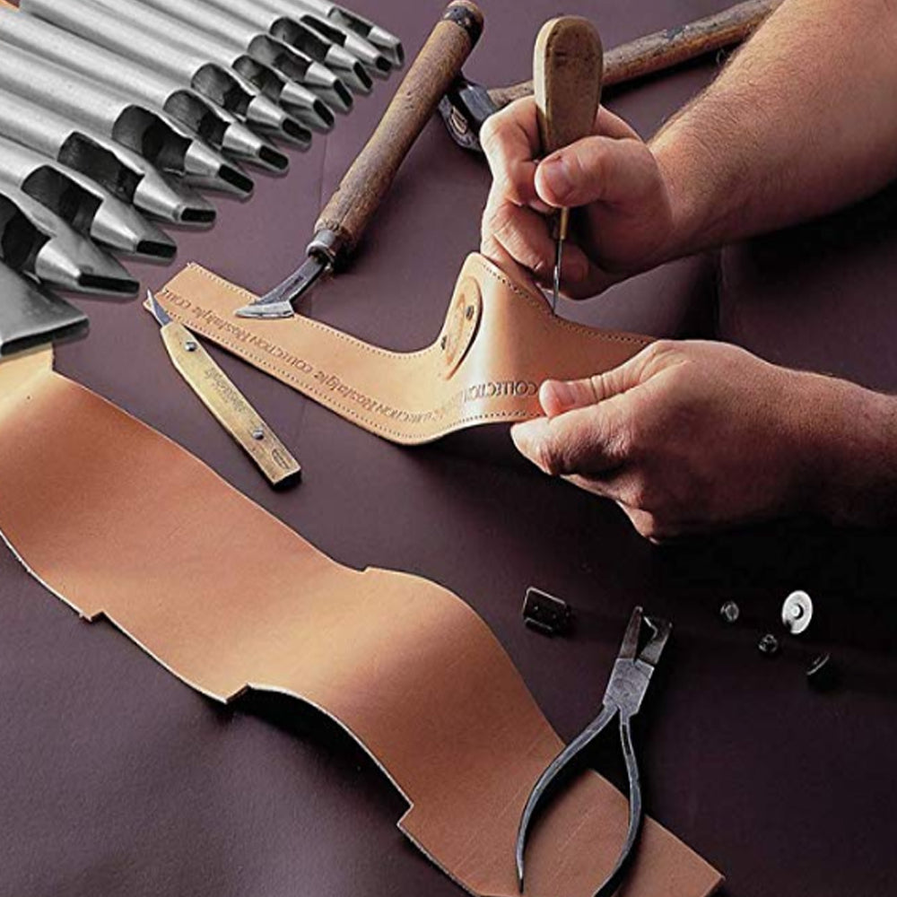 Hollow Steel Rectangle Leather Crafting Punching Tool