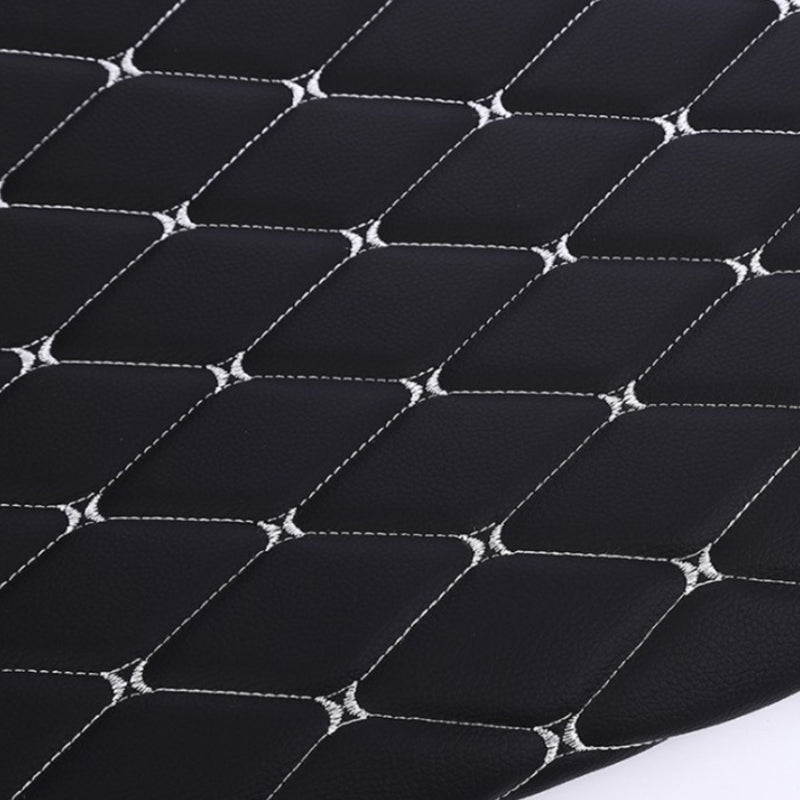 Diamond Stitch Padded Fabric Quilted Cushion Faux Leather