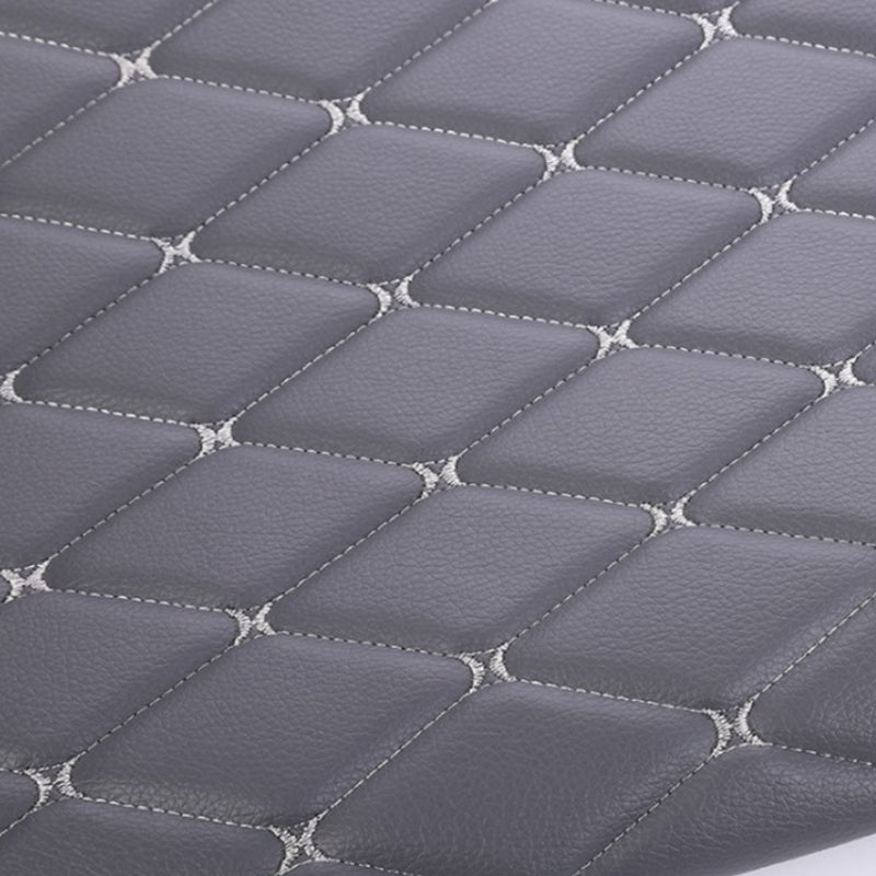 Diamond Stitch Padded Fabric Quilted Cushion Faux Leather