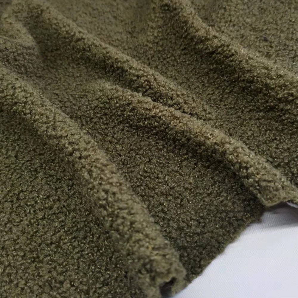 Soft and Breathable Teddy Fleece Fabric for DIY Crafting