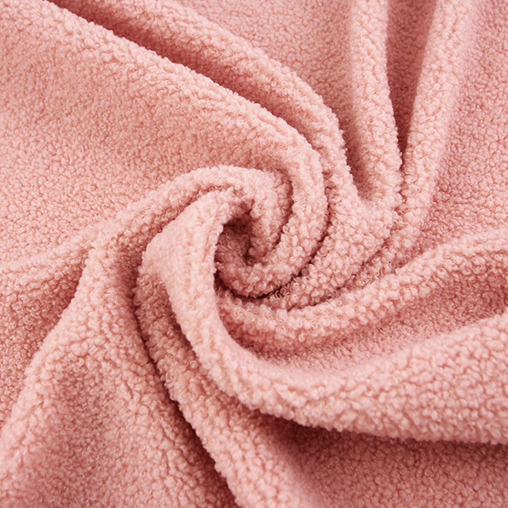 Soft and Breathable Teddy Fleece Fabric for DIY Crafting
