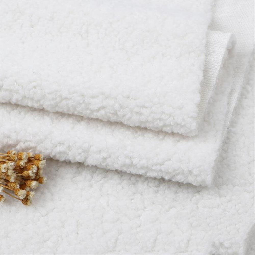 Soft and Breathable Teddy Fleece Fabric for DIY Crafting