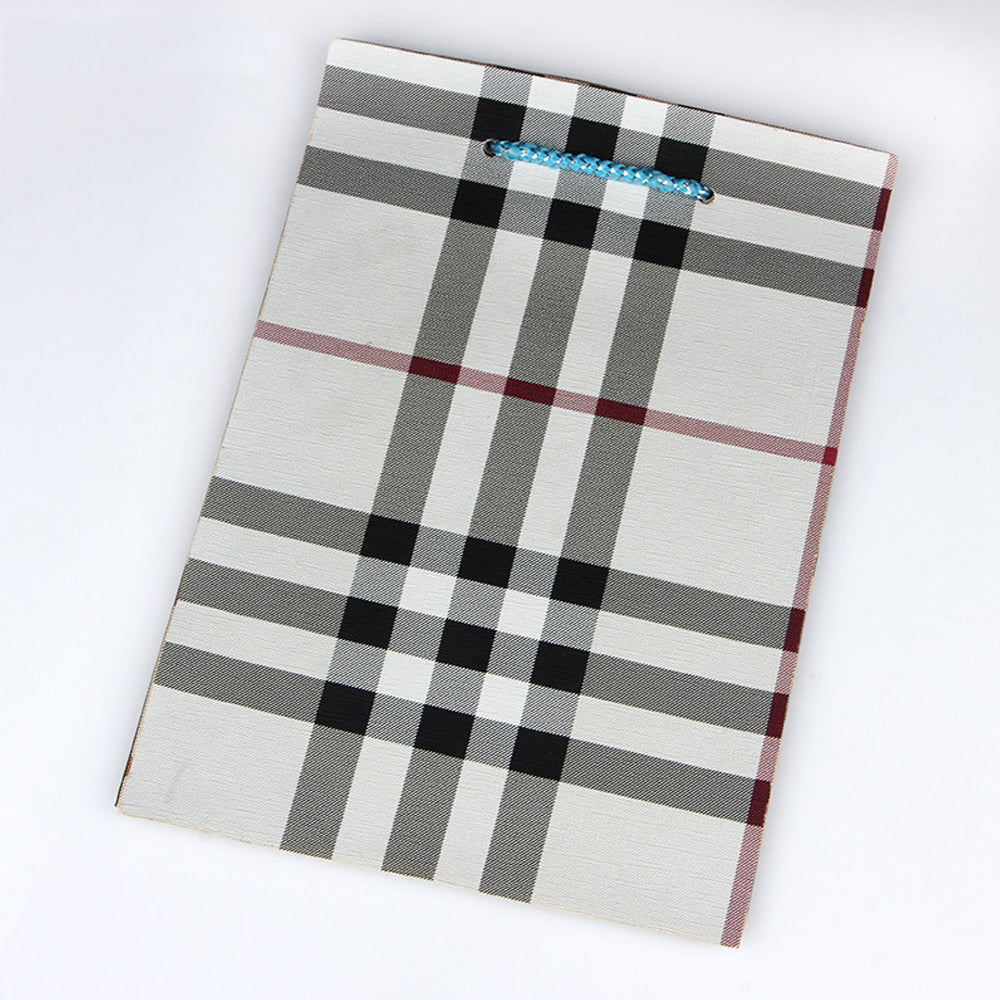 Soft and Breathable Fabric Plaid Faux Leather for DIY Crafting