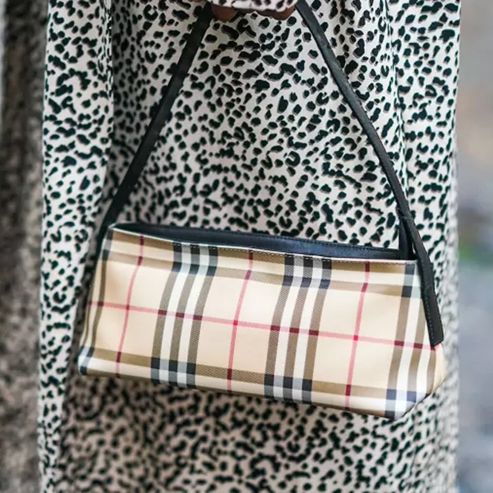 Soft and Breathable Fabric Plaid Faux Leather for DIY Crafting