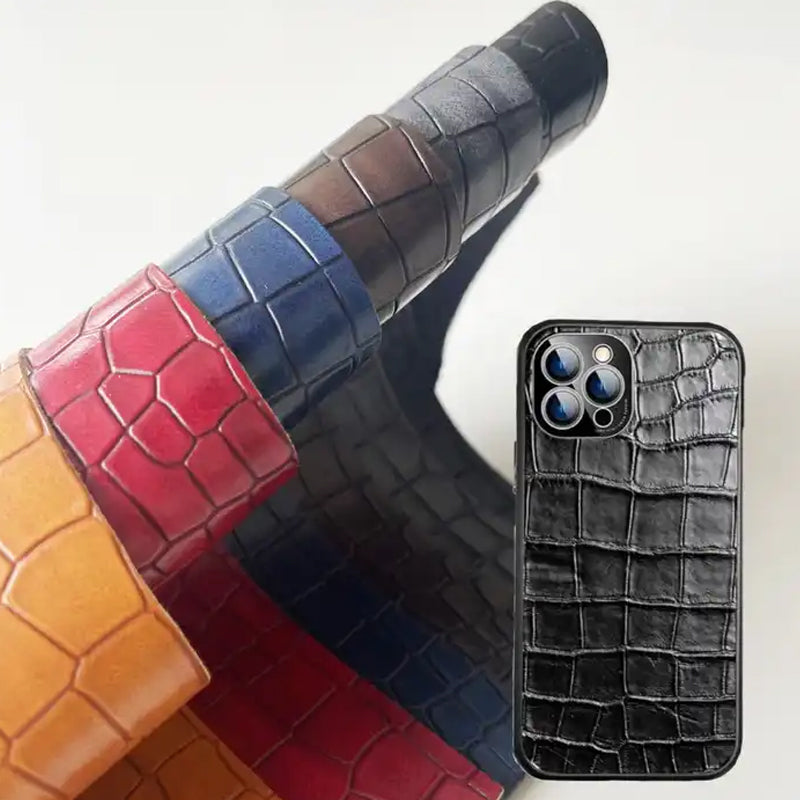 Faux PU Leather With Embossed Crocodile Texture for Shoes DIY Crafting