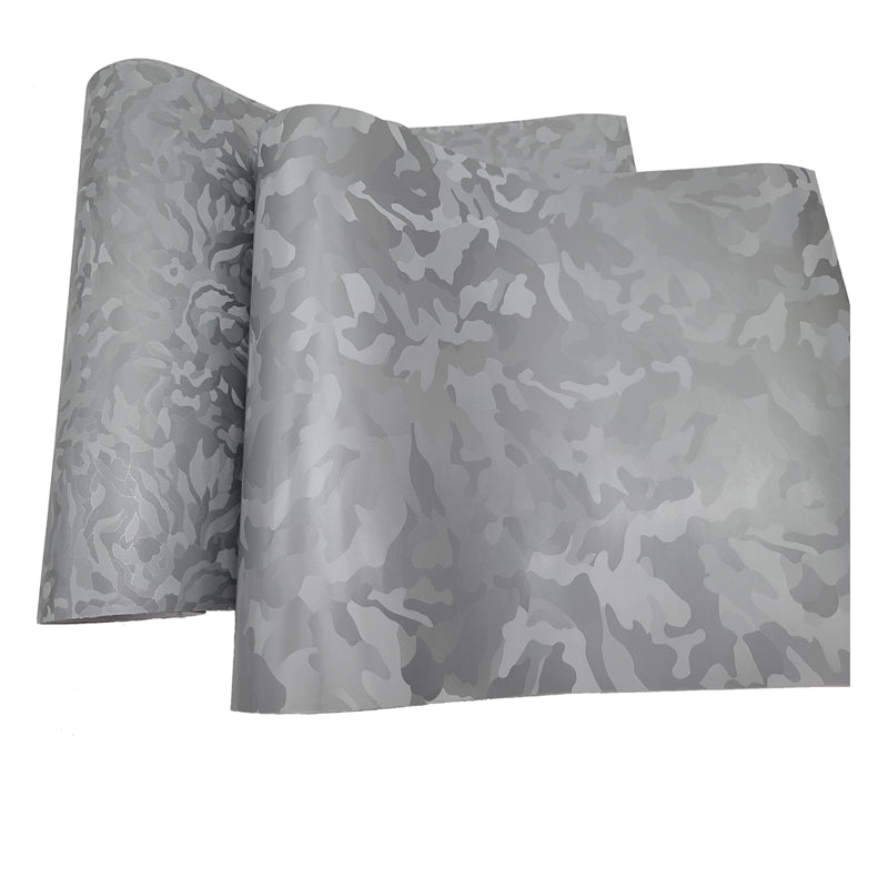 Faux Vinyl Camouflage Leather Fabric for Bags DIY Crafting