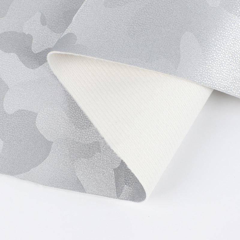 Faux Vinyl Camouflage Leather Fabric for Bags DIY Crafting