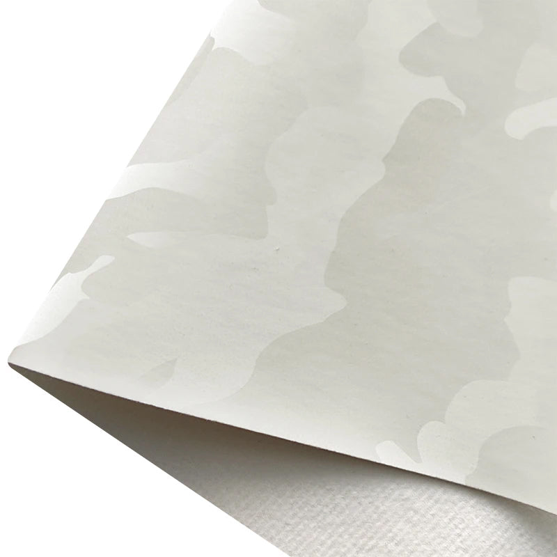 Faux Vinyl Camouflage Leather Fabric for Bags DIY Crafting