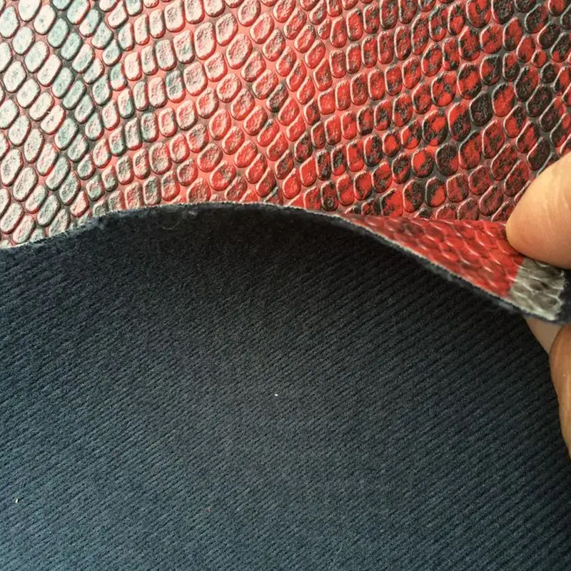 Synthetic Printed Snake Skin Faux Leather for DIY Crafting Bag Making