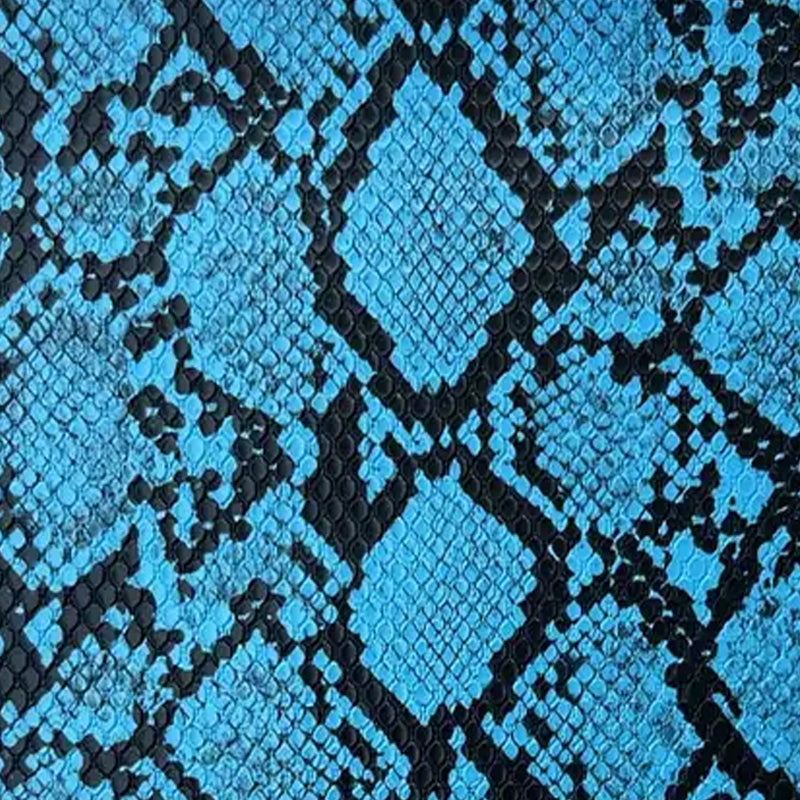 Synthetic Printed Snake Skin Faux Leather for DIY Crafting Bag Making