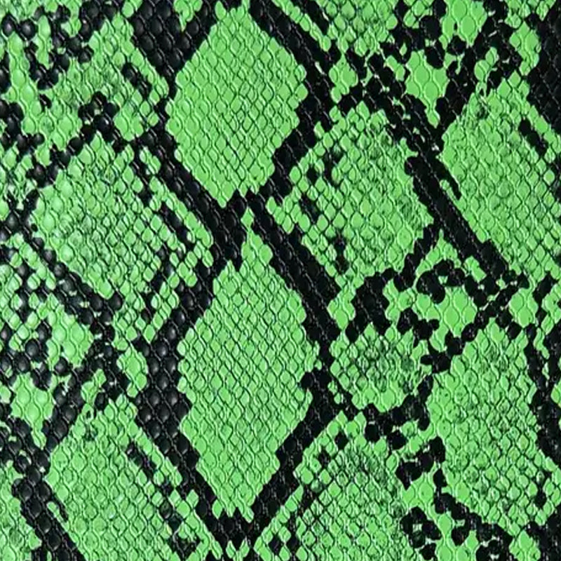 Synthetic Printed Snake Skin Faux Leather for DIY Crafting Bag Making