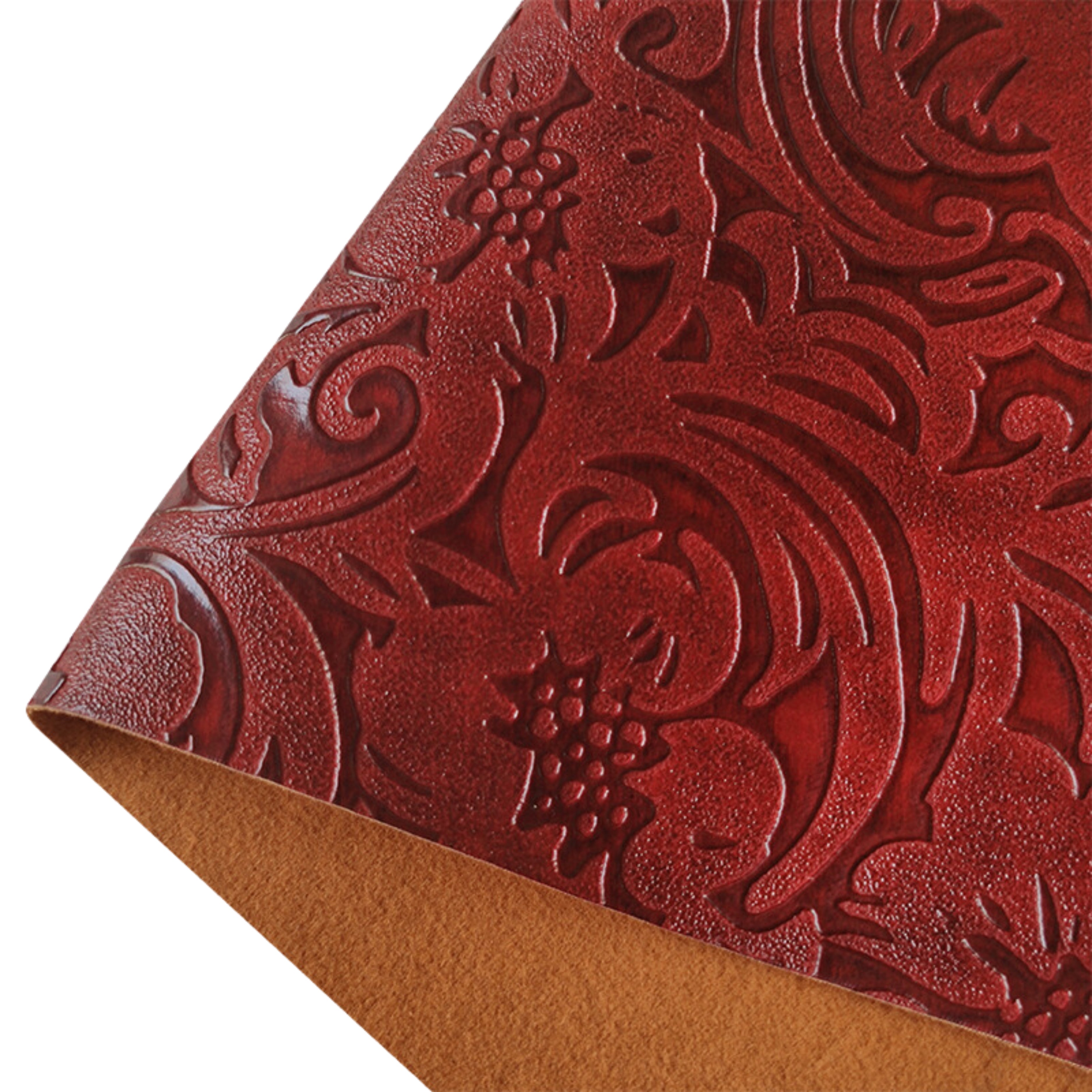 Synthetic Leather Fabric with an Antique Embossed Look